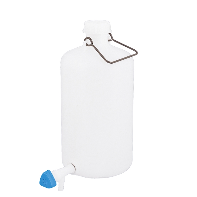 Flasche zyl.PE-HD 60 lt/Hahn PE-HD